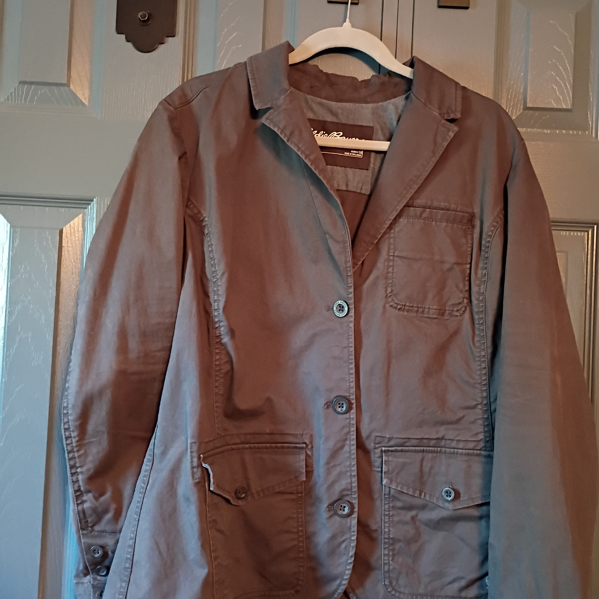 Brand New Eddie Bauer Gray Blazer Jacket